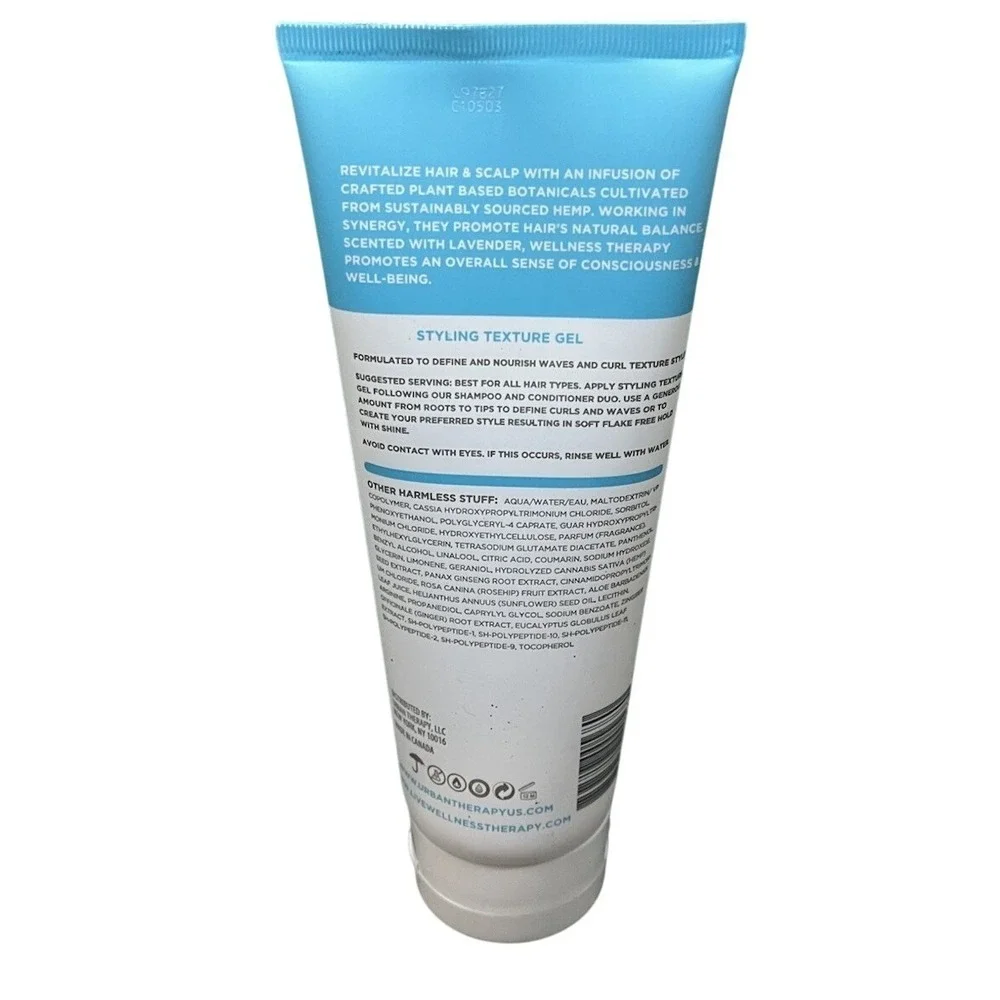 Twisted Sista Urban Hydration Wellness Therapy Styling‎ Texture Curly Gel 7.5oz